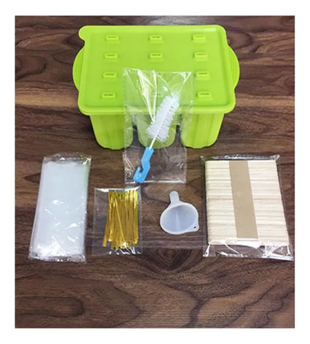 Zc Molde For Paletas, Cubitos De Hielo Reutilizables