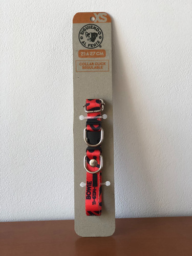 Collar Para Mascotas Perro Gato Con Nombre- Todos Los Talles Varios Red Loop L - 45 A 70 Cm