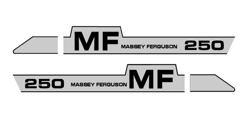Juego De Calcos Tractor Massey Ferguson 250
