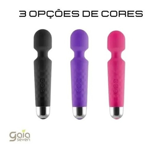 Imagem 2 de 10 de Massageador Varinha Mágica Potente Usb 6000 Rpm