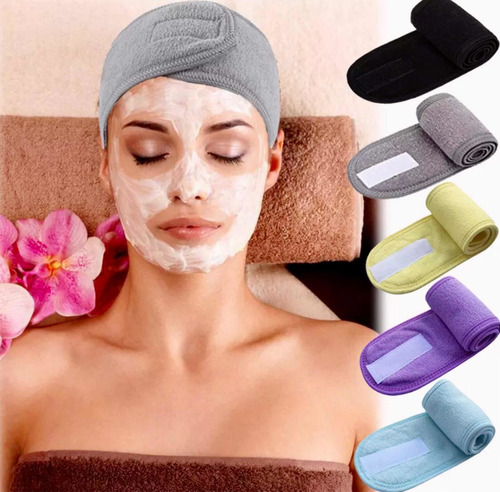 Banda Diadema Toalla Spa Facial Maquillaje Limpieza Cabello