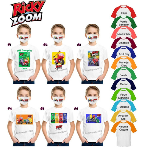 Franelas Personalizadas Pj Masks Minion Ricky Zoom Toy Story