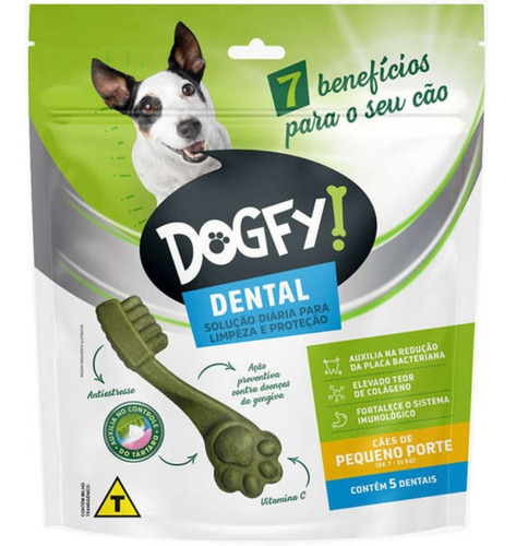 Dogfy Dental Pequeno Porte 5un Limpa Dentes Tártaro