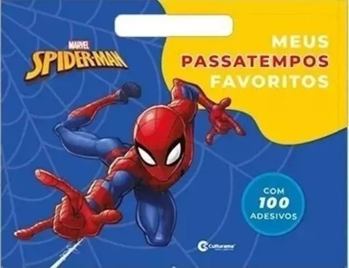 Livro De Atividades Marvel Spider Man Meus Passatempos Favoritos Com 100 Adesivos Culturama 