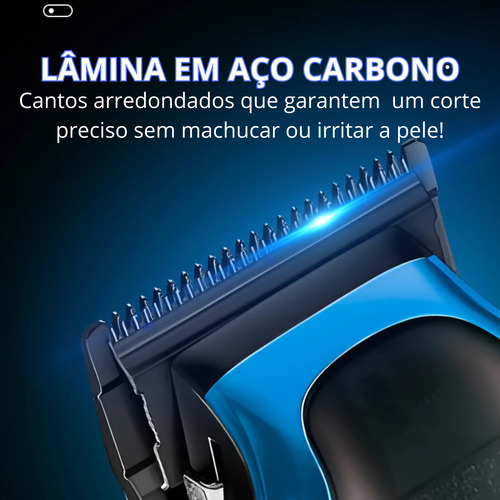 Maquina Cortar Cabelo Sem Fio Profissional Ultra Potente 10w