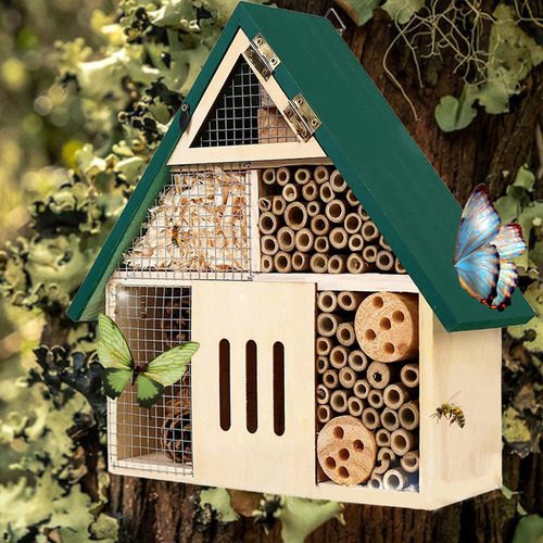 Hotel De Abejas, Serrín Polinizador De Abejas, Resistente A