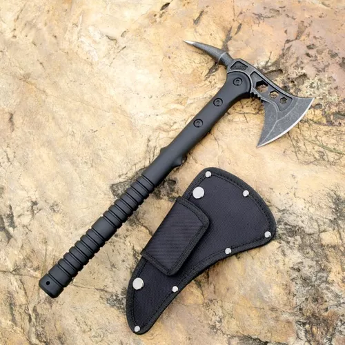 Hacha Táctica Tomahawk Con Funda Colección Camping.