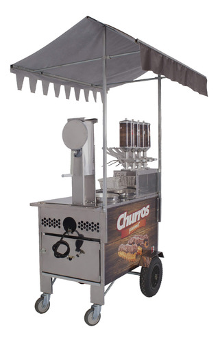 Carrinho Churros Gourmet Top Masseira Engrenag 4 Doceiras R2