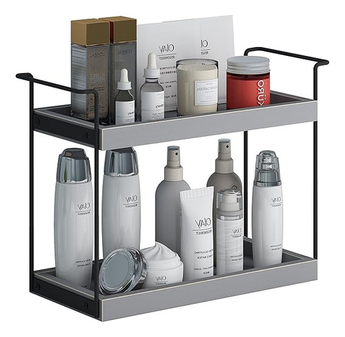 Organizador De Baño/cocina Moderno 2 Niveles (gris)