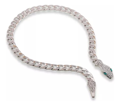 Cadena Diamantada Serpiente Bling Bling Collar Magnetico 