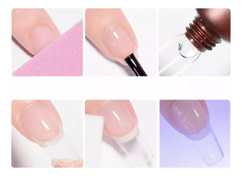 Soft Gel Tips Cobertura Completa Flamenco - 240 Pcs.