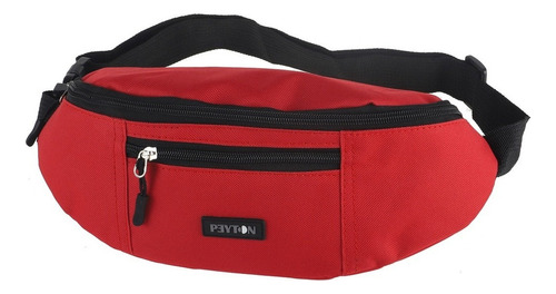 Riñonera Deportiva Peyton Divisiones Urbana Correa Ajustable Color Rojo 50115