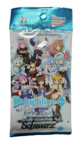 Booster Weiss Schwarz Hololive Ingles Anime Sobre 9 Cartas