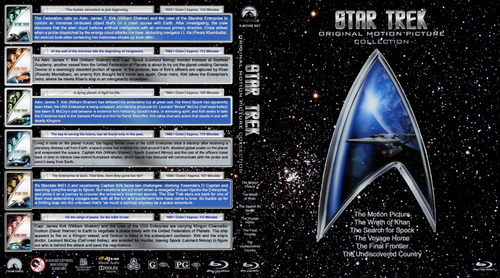 Star Trek Peliculas 1979-1991 En Bluray.  6 Discos. Ing/esp