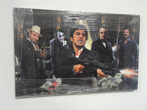 Cuadro Decorativo Scarface,el Chapo, Capone, Joker, #58