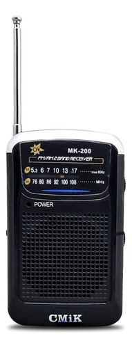 Radio De Mano Am Fm Vertical A Pilas Mk-200