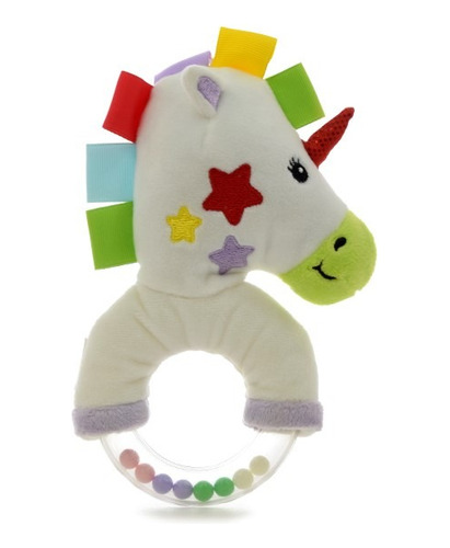 Sonajero Unicornio Peluche Con Agarre Plástico Phi Phi Toys