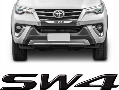 Adesivo Parachoque Toyota Hilux Sw4 Preto Resinado Preto