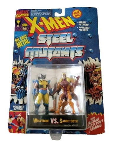 Bonecos X-men Na Cartela Wolverine Vs Sabretooth Lacrado