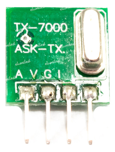 Modulo Transmisor Rf, &quot;saw&quot; 433.92 Mhz