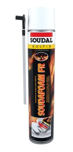 Espuma Expansiva Antichamas Soudafoam Fire 750ml Kit 12un