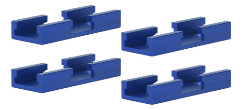 Conector De Esteira De Carpintaria Azul 4pcs T Intersection