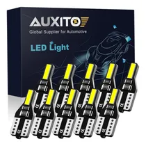 Comprar 10 Focos Led T10 Uña Blanco Autos Camionetas Moto Guia Placa