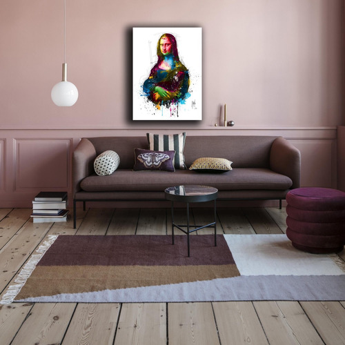 Cuadro En Lienzo Canvas 55x75 Mona Lisa Moderno