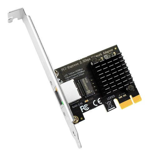 Glotrends Tarjeta Red Ethernet Pci-e Nic 2.5g Para Pc Chip