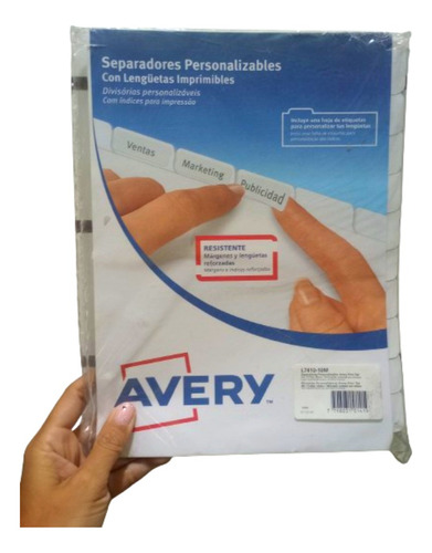 Paradors Prsonalizabls Avry A4 12 Posic. Blanco L7410