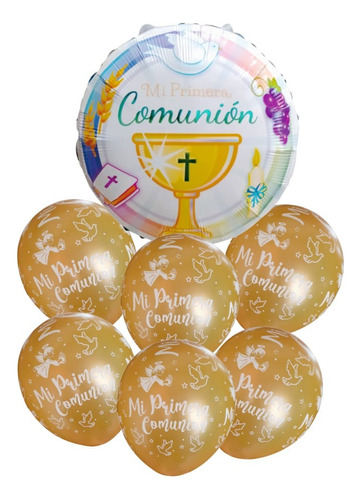 Set De Globos Primera Comunión De Niñas Y Niños