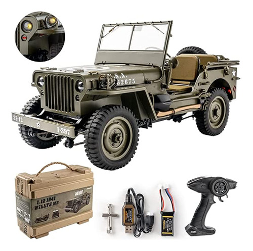 Rochobby Rc Car 112 1941 Mb Scaler Willys Jeep Remote Contro
