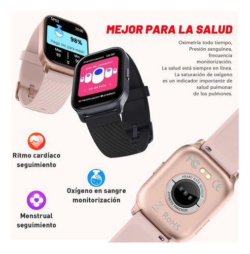 Reloj Smartwatch Reloj Inteligente Bluetooth Llamada 2.01''