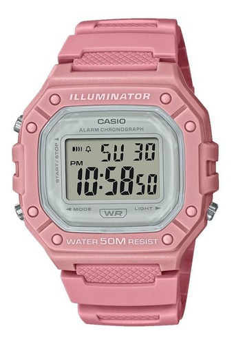 Reloj Deportivo Casio W-218hc-4av Rosa Garantia Casio Centro