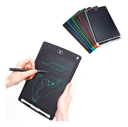 Children's Magic Whiteboard Children's Whiteboard Children's Whiteboard Tablet LCD de 10 polegadas, cor preta