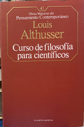 Althusser Curso De Filosofía Para Científicos
