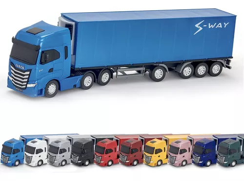 Caminhão Miniatura Iveco Carreta Baú Refrigerado S-way