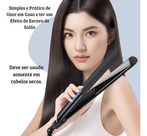 Prancha Cabelo Com Ajuste De Temperatura Bivolt Digital