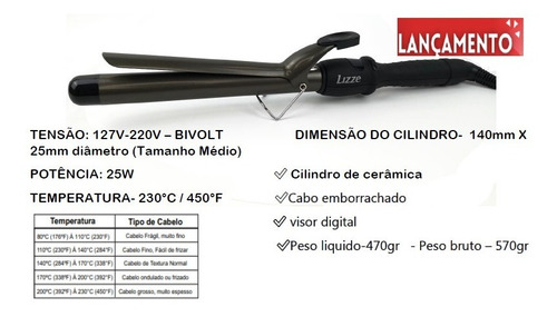 Imagen 4 de 6 de Ondulador De Cabello Lizze Profesional Extreme 220v