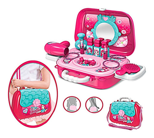 Set De Maquillaje De Juguete Maletin Para Niña 24cm Portatil