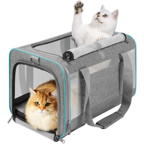 Gapzer Transportín Para Mascotas Para Gatos Grandes De 20 L