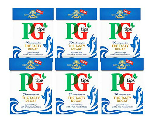 Té Negro -  The Tasty Decaf Pyramid Tea Bags (pack Of 6, Tot
