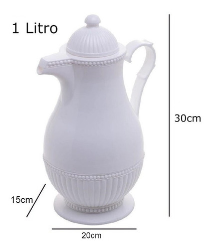 Imagem 5 de 6 de Garrafa Térmica Café Retro 1 Litro Vintage Lyor