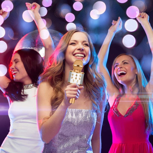 Hopemob Microfono Inalambrico Karaoke Bocina Bluetooth Mp3