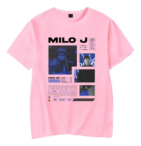 Camiseta De Algodón De Manga Corta Con Estampado Milo J 511