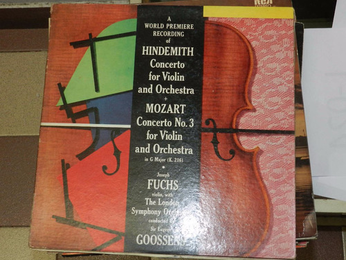Vinilo 2332 - Concierto Para Violin Y Orquesta - Mozart