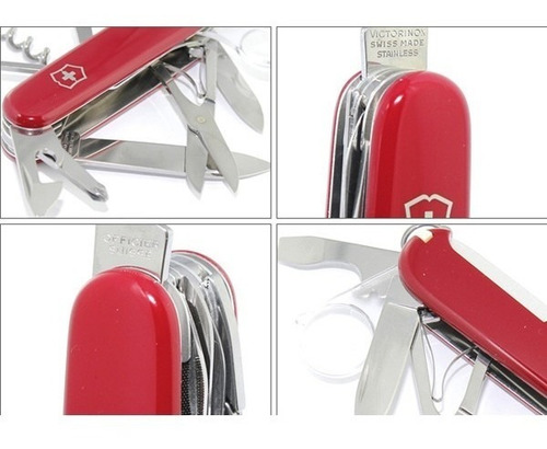 Imagen 2 de 5 de Cortaplumas Victorinox Explorer Roja 16 Usos 1.6703