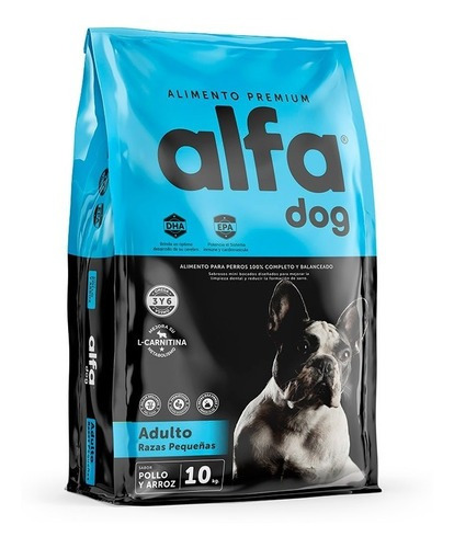 Alimento Perro Alfa Dog Premium Razas Pequeñas 10kg 
