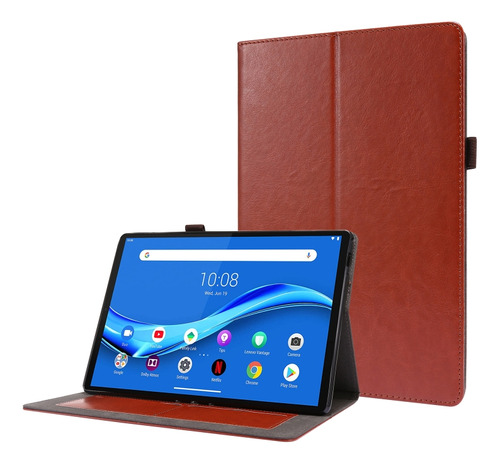 For Lenovo Tab M10 10.1 2-folding Pu Leather Case