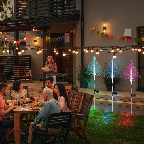 Luces Solares De Jardín Que Cambian De Color For Decoración